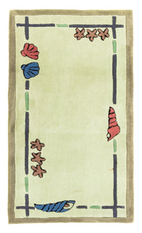 Moderner Teppich 70x140cm - Designerteppich - beige – product image