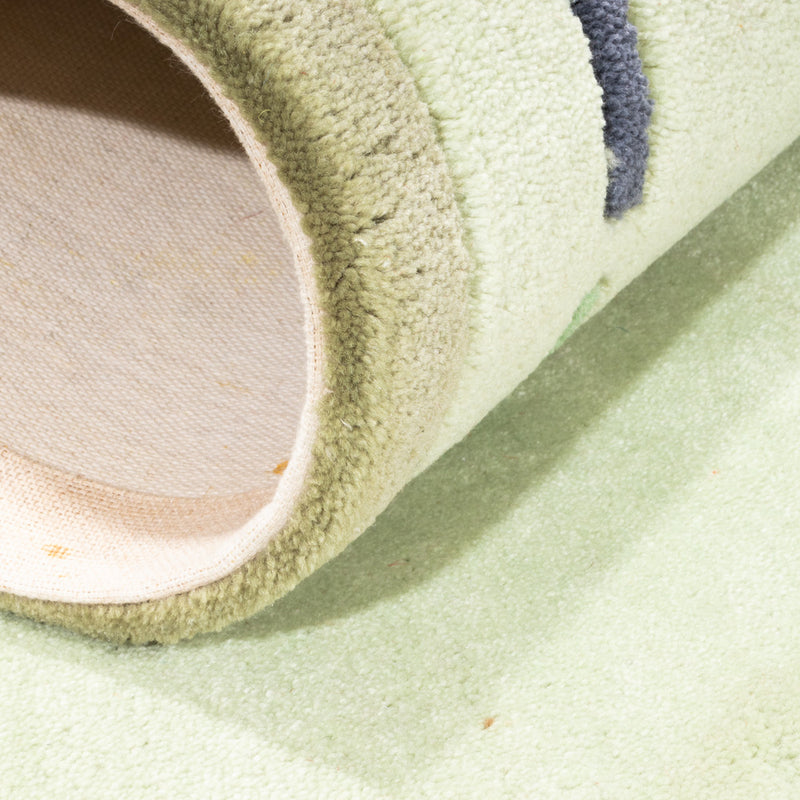 Moderner Teppich 70x140cm - Designerteppich - beige