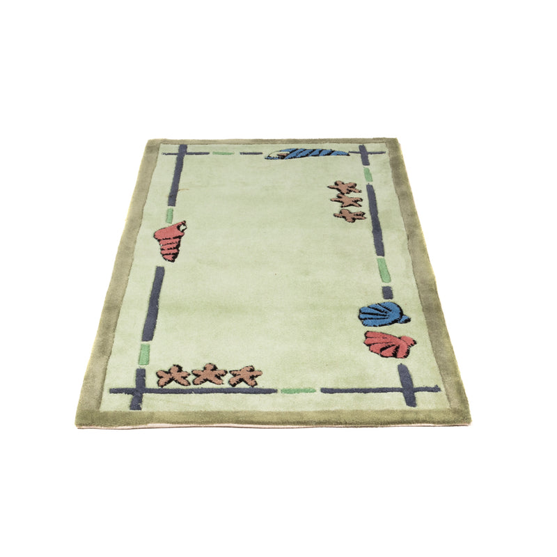 Moderner Teppich 70x140cm - Designerteppich - beige
