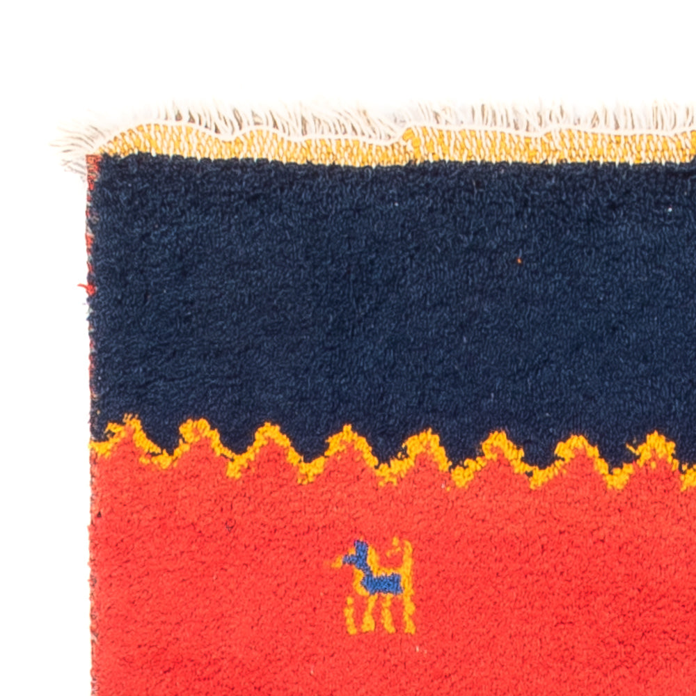 Gabbeh Teppich Indus 95x164cm - Wollteppich - rot