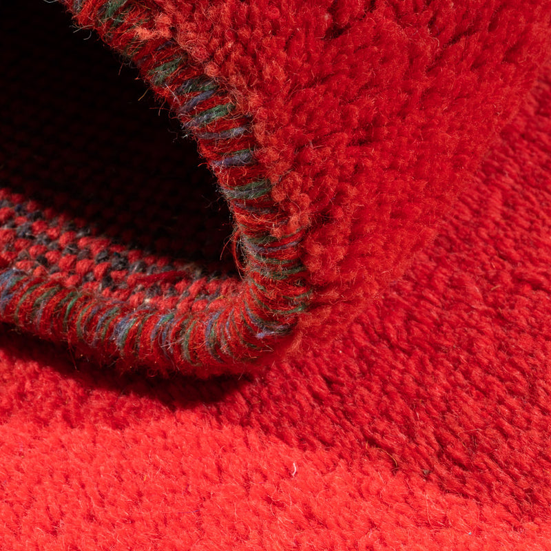 Gabbeh Teppich Indus 95x164cm - Wollteppich - rot