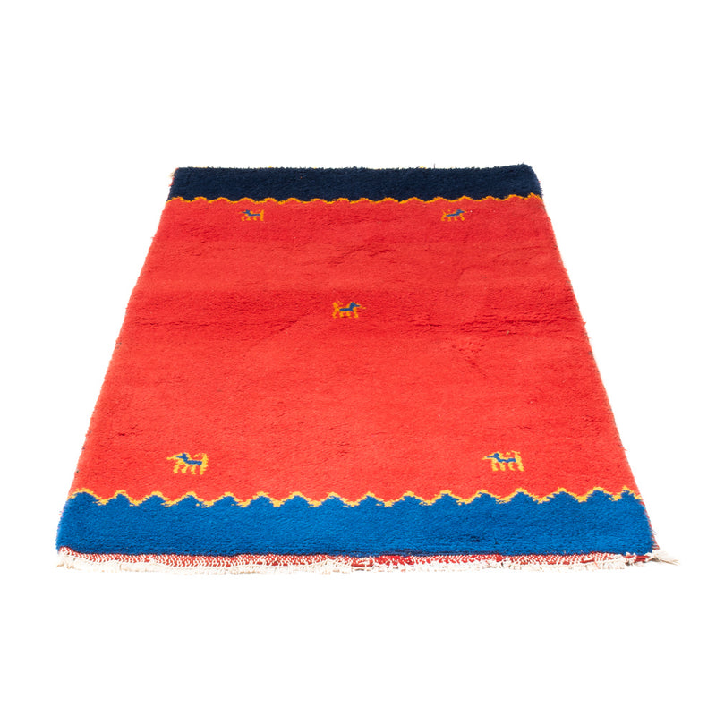 Gabbeh Teppich Indus 95x164cm - Wollteppich - rot