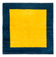 Gabbeh Teppich Indus 247x252cm - Wollteppich - gelb