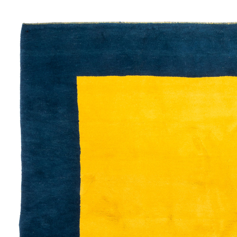 Gabbeh Teppich Indus 247x252cm - Wollteppich - gelb