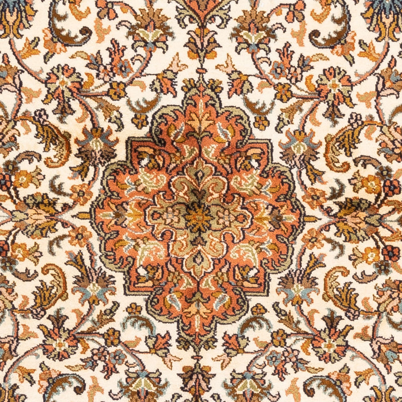 Kaschmir Seide Teppich 95x149cm - Orientteppich - beige
