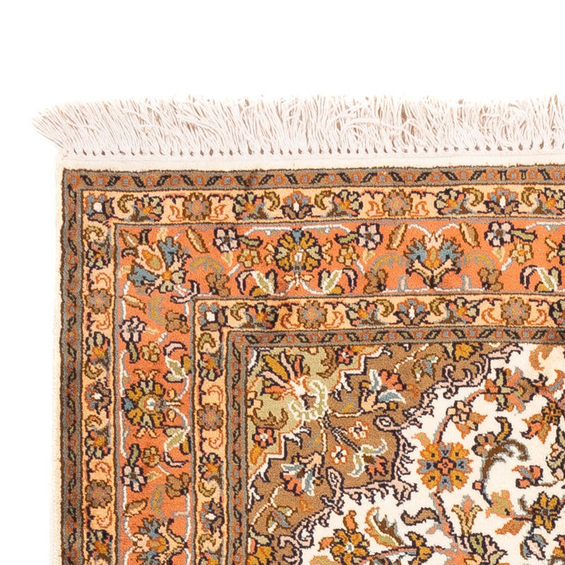 Kaschmir Seide Teppich 95x149cm - Orientteppich - beige