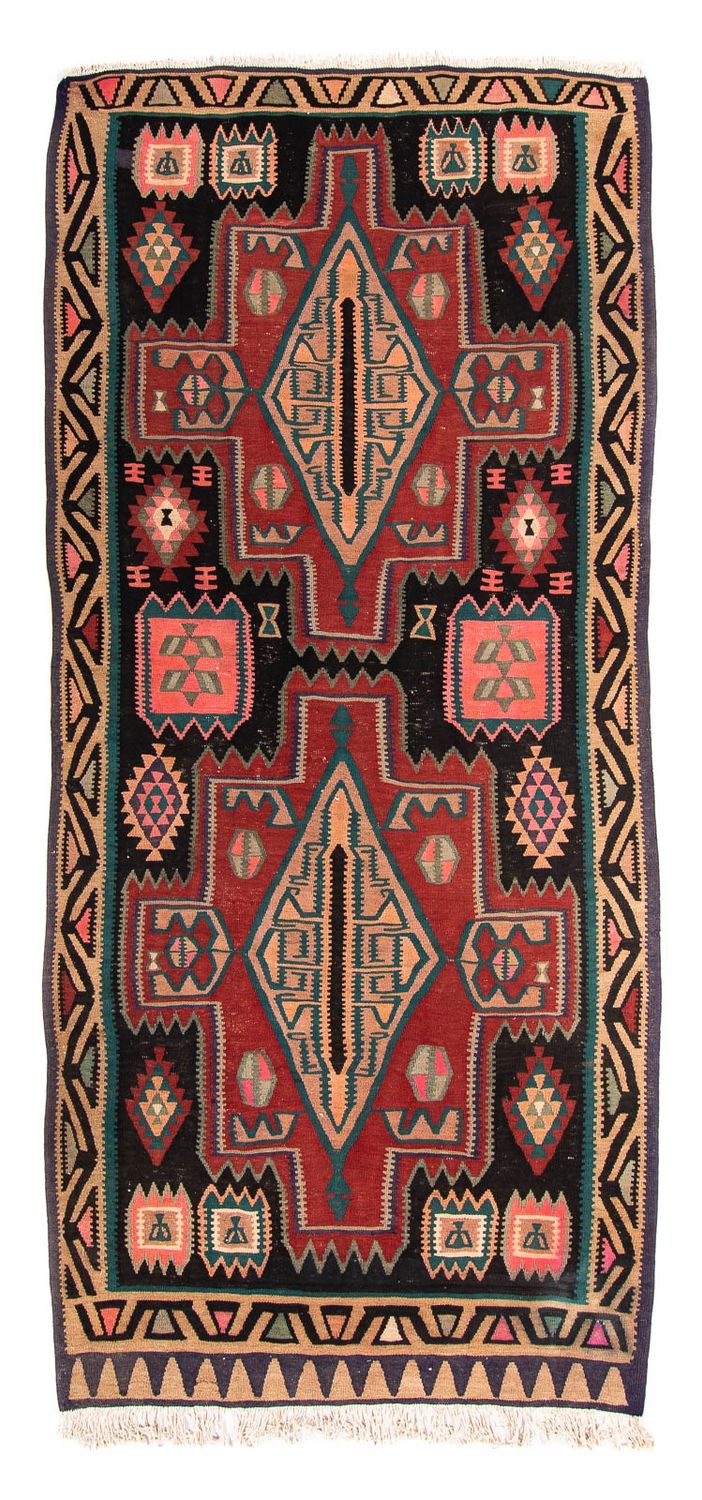 Kelim Teppich - Old 140 x 300 cm - mehrfarbig