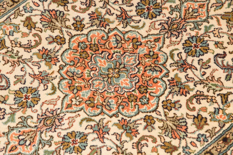 Kaschmir Seide Teppich 62x95cm - Orientteppich - beige