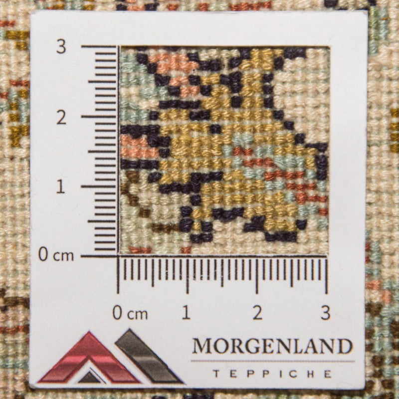 Kaschmir Seide Teppich 62x95cm - Orientteppich - beige
