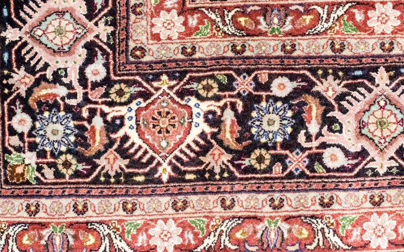 Bidjar - Takab Teppich 210x296cm - Perserteppich - blau