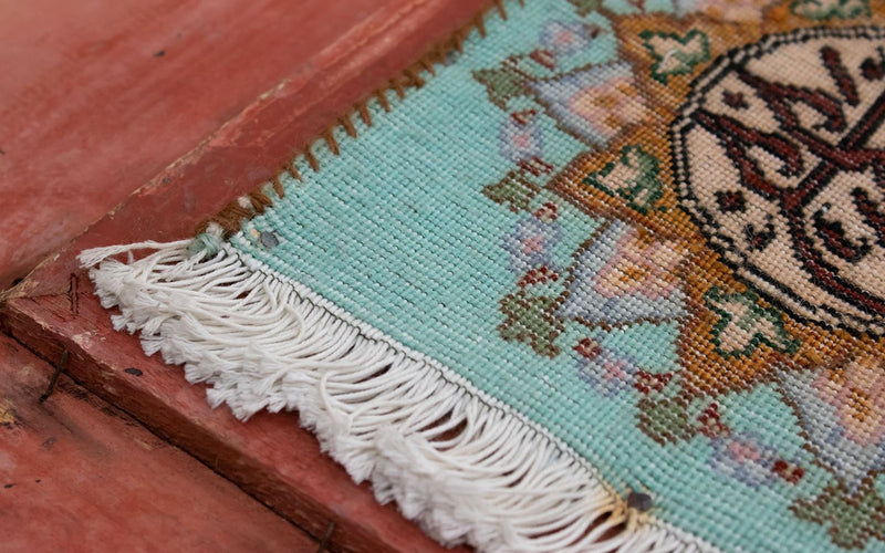 Bild-Teppich 82x93cm - Orientteppich - mehrfarbig