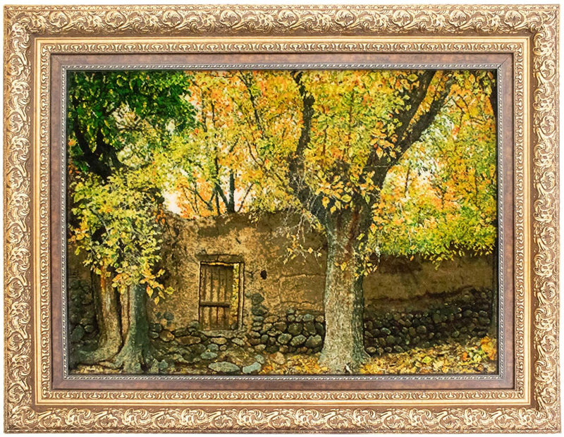Bild-Teppich 77x98cm - Orientteppich - mehrfarbig