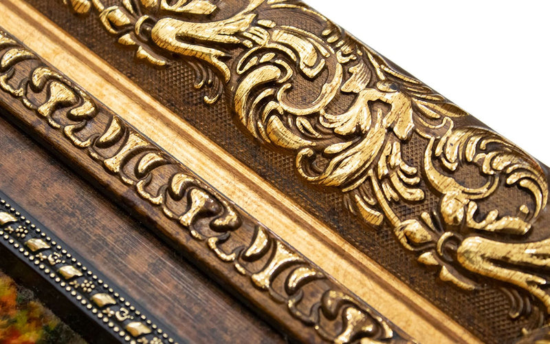 Bild-Teppich 77x98cm - Orientteppich - mehrfarbig