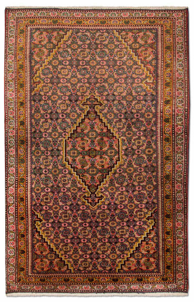 Täbriz - 50 Raj Teppich 73x114cm - Perserteppich - blau
