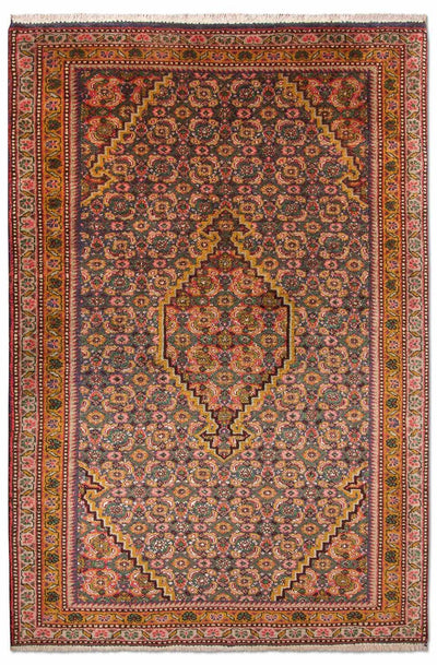 Täbriz - 50 Raj Teppich 74x110cm - Perserteppich - blau