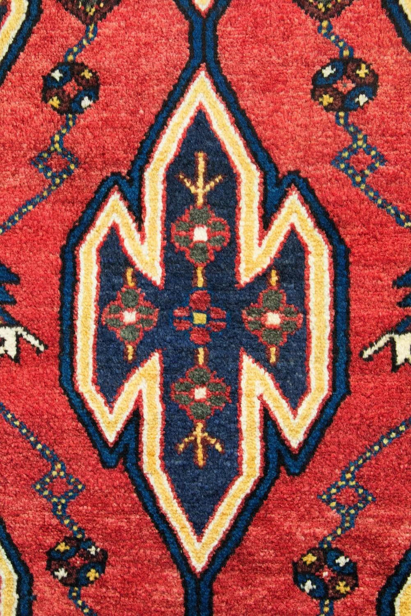 Hamadan Teppich 85x135cm - Perserteppich - rot