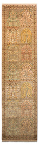 Kaschmir Seide Teppich 77x316cm - Orientteppich - mehrfarbig
