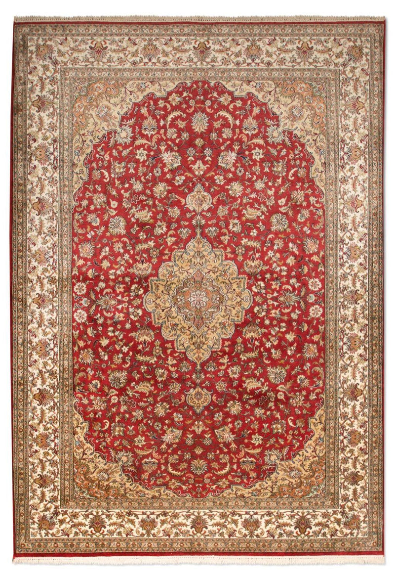 Kaschmir Seide Teppich 170x245cm - Orientteppich - rot