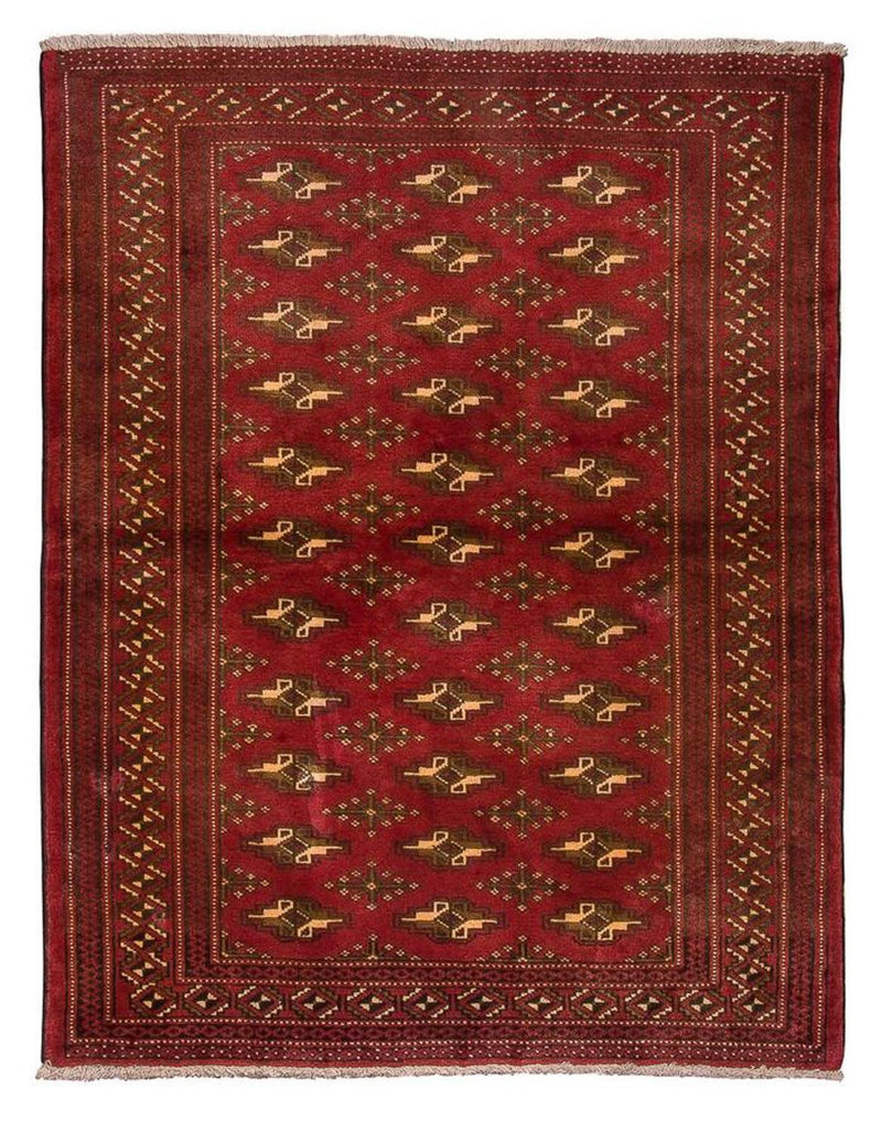 Turkaman Teppich 95x123cm - Orientteppich - rot