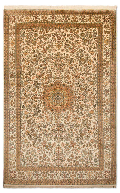 Kaschmir Seide Teppich 173x295cm - Orientteppich - beige