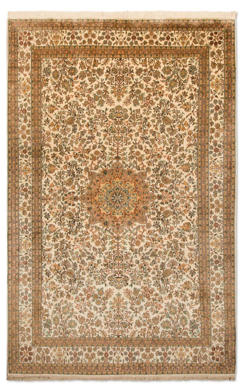 Kaschmir Seide Teppich 173x295cm - Orientteppich - beige