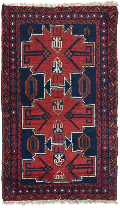 Belutsch Teppich 77x122cm - Orientteppich - rot