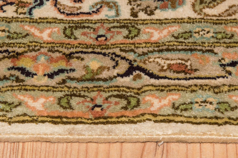Kaschmir Seide Teppich 213x314cm - Orientteppich - beige