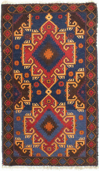 Belutsch Teppich 74x130cm - Orientteppich - blau – product image