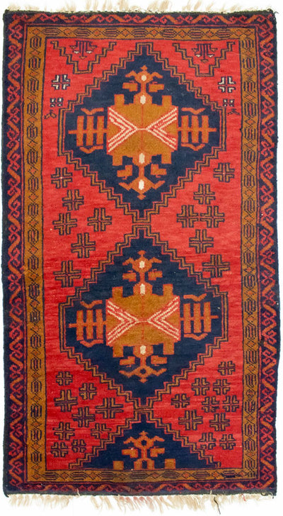 Belutsch Teppich 74x129cm - Orientteppich - rot