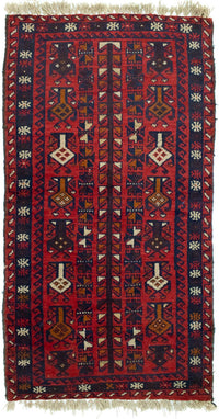Belutsch Teppich 74x130cm - Orientteppich - rot – product image