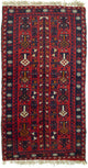 Belutsch Teppich 74x130cm - Orientteppich - rot