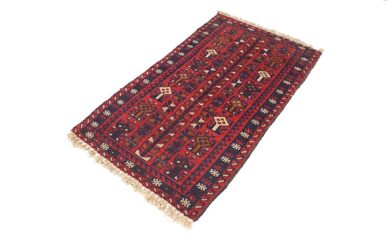 Belutsch Teppich 74x130cm - Orientteppich - rot