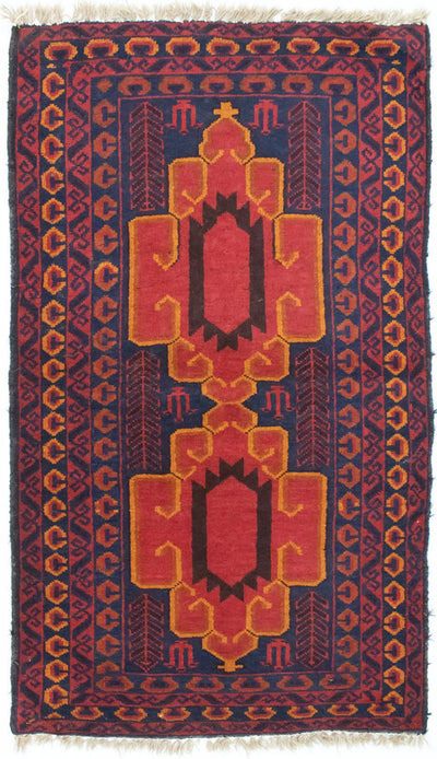 Belutsch Teppich 78x138cm - Orientteppich - blau