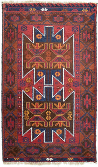 Belutsch Teppich 79x133cm - Orientteppich - rot – product image
