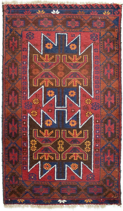Belutsch Teppich 79x133cm - Orientteppich - rot