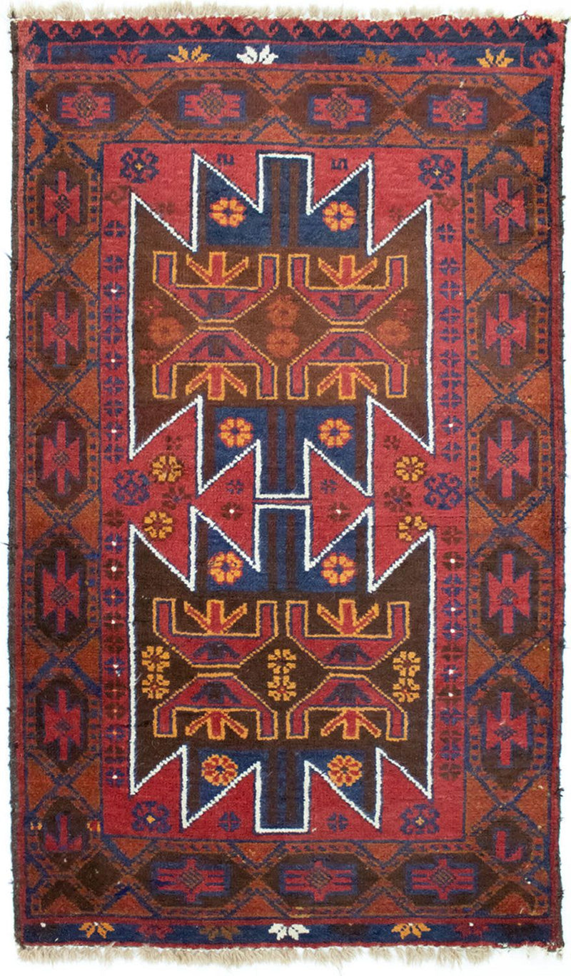 Belutsch Teppich 79x133cm - Orientteppich - rot