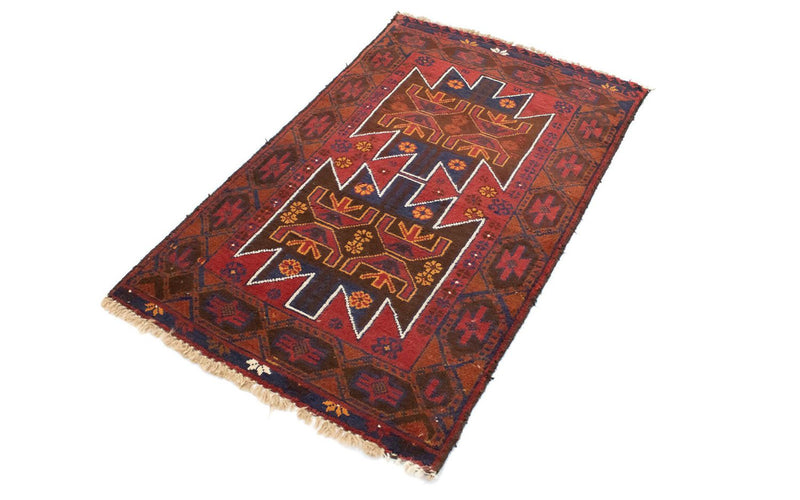 Belutsch Teppich 79x133cm - Orientteppich - rot