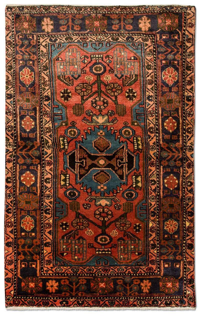 Hamadan Teppich 109x175cm - Perserteppich - mehrfarbig