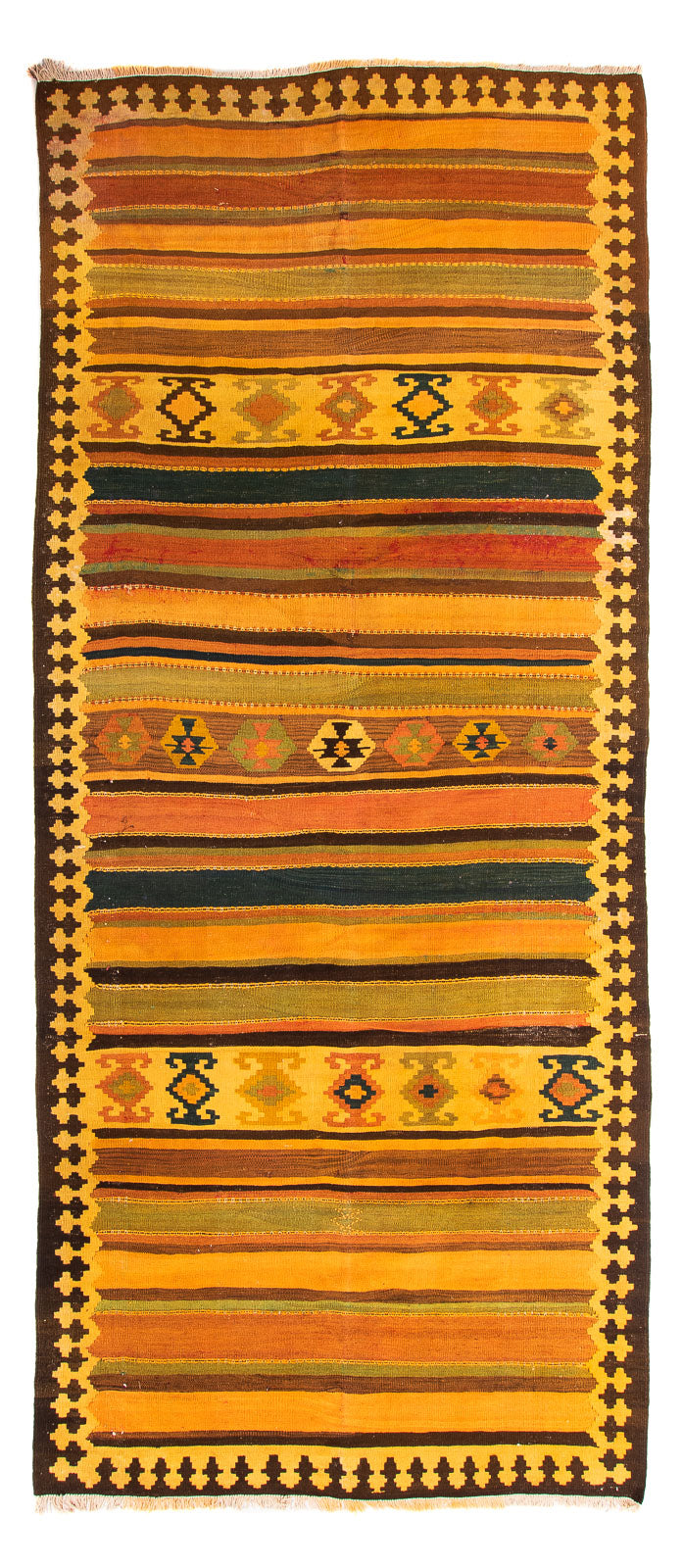 Kelim Teppich - Old 160 x 355 cm - mehrfarbig