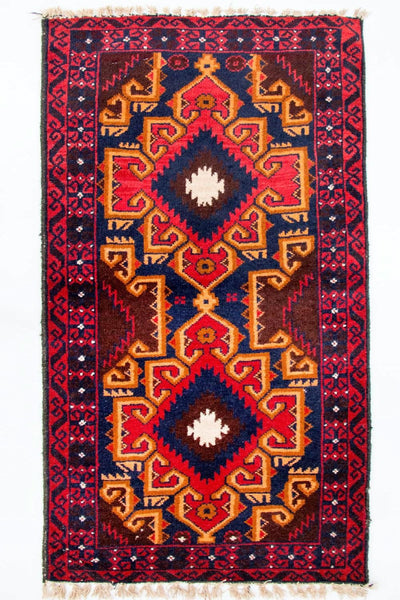 Belutsch Teppich 73x135cm - Orientteppich - mehrfarbig