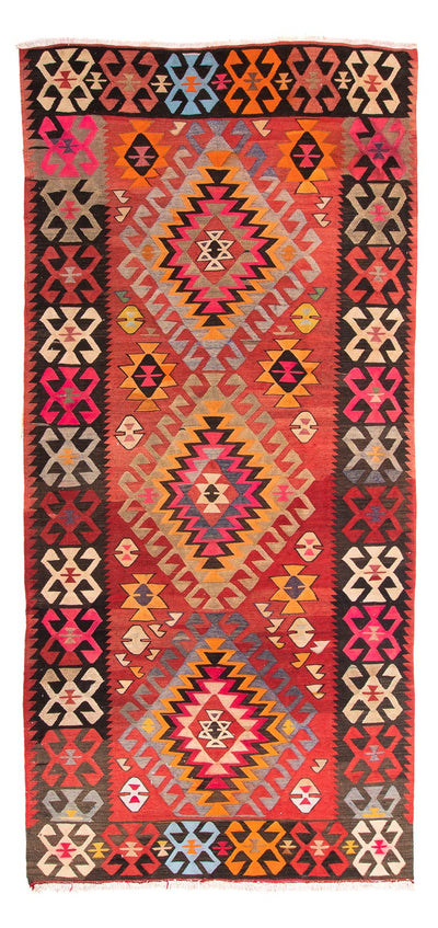 Kelim Teppich Old 150x350cm - mehrfarbig