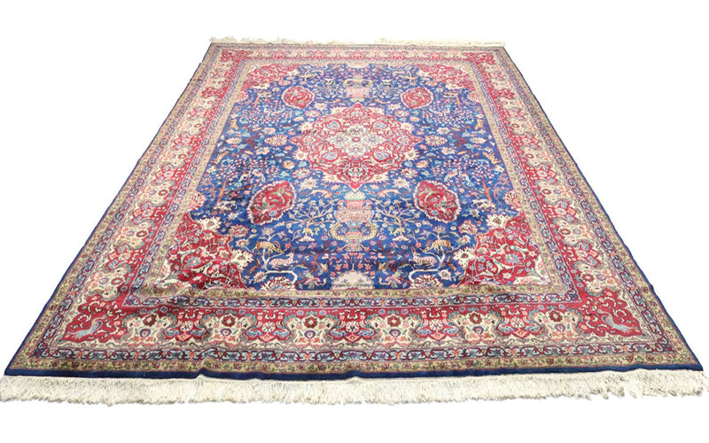 Täbriz Teppich 344x457cm - Perserteppich - blau