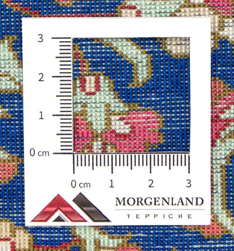 Ghom - Seide Teppich 56x75cm - Perserteppich - blau