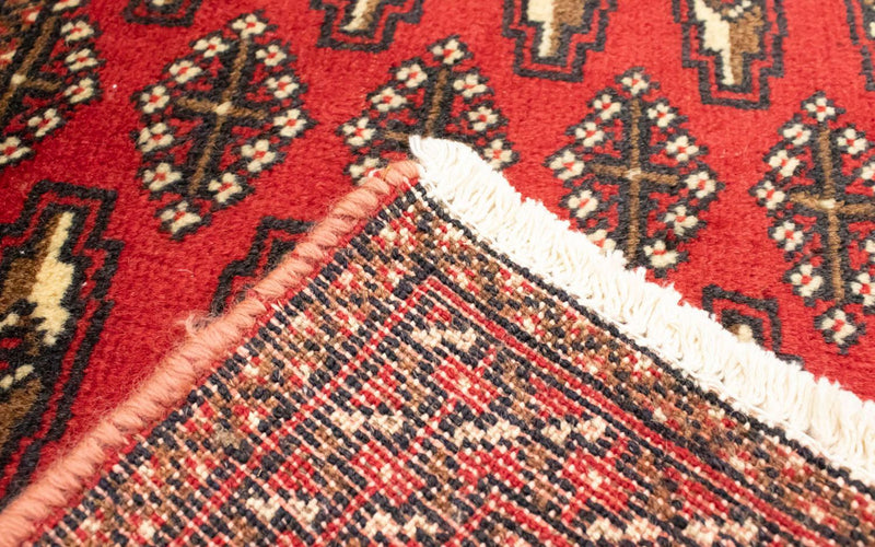 Turkaman Teppich 50x100cm - Orientteppich - rot