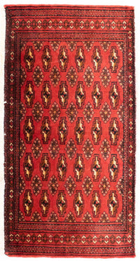 Turkaman Teppich 50x100cm - Orientteppich - rot – product image