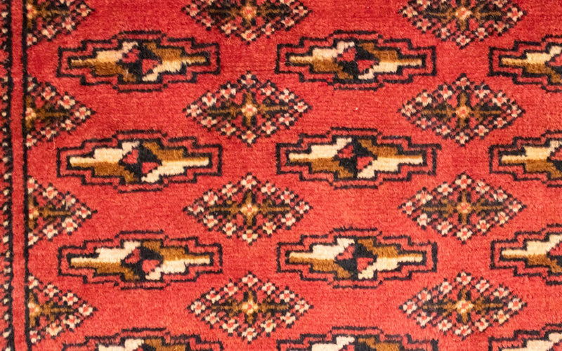 Turkaman Teppich 50x100cm - Orientteppich - rot