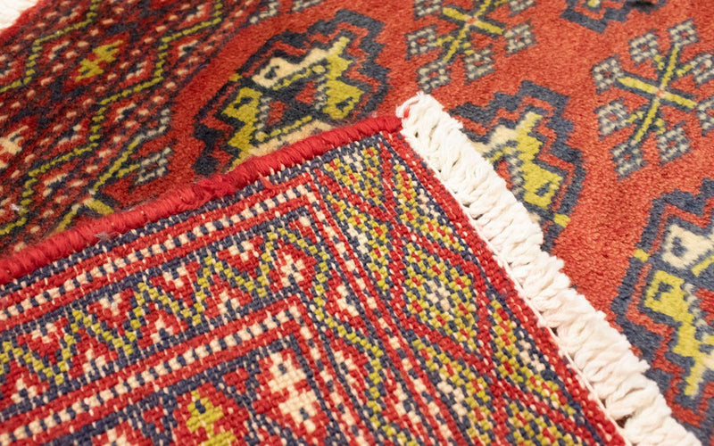 Turkaman Teppich 50x100cm - Orientteppich - rot