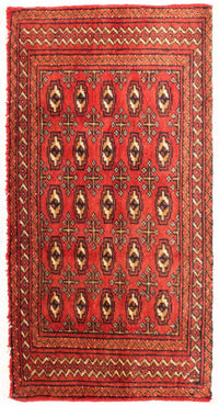 Turkaman Teppich 50x100cm - Orientteppich - rot – product image