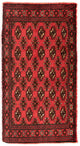 Turkaman Teppich 50x100cm - Orientteppich - rot