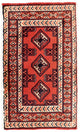 Turkaman Teppich 50x100cm - Orientteppich - rot